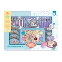 Set grande de té metálico (celeste)