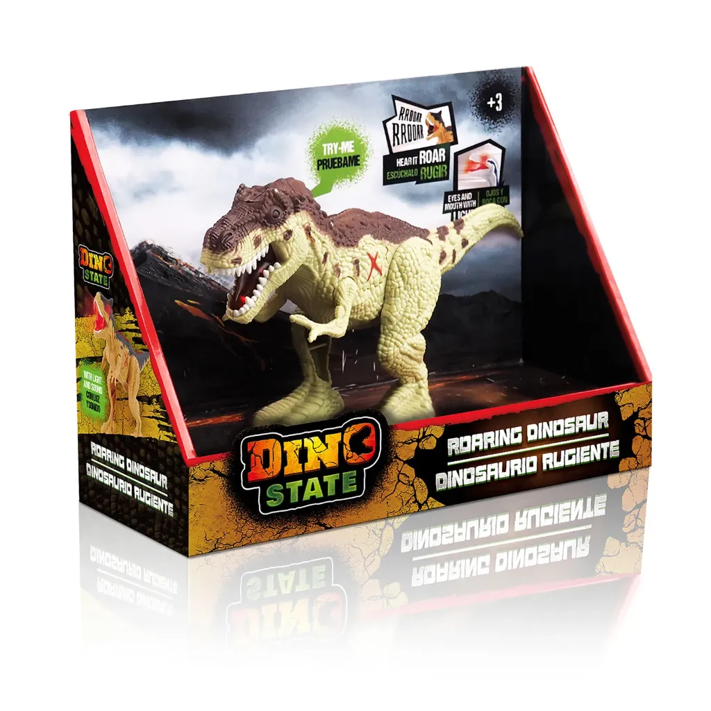 [DS001-A] Dinosaurio rugiente (T-Rex verde)