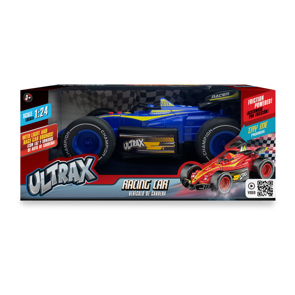 [UL061-B] Auto de carrera (azul)